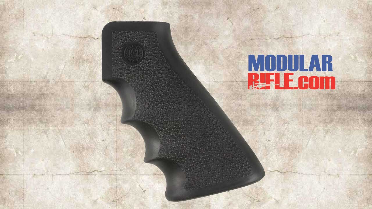 Picture of a Hogue OverMolded Rubber Grip with Finger Grooves Black