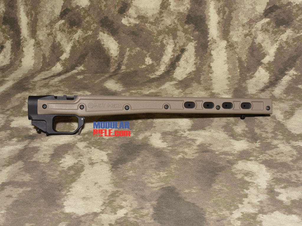 Picture of a MDT HS3 Remington 700 Rifle Chassis FDE
