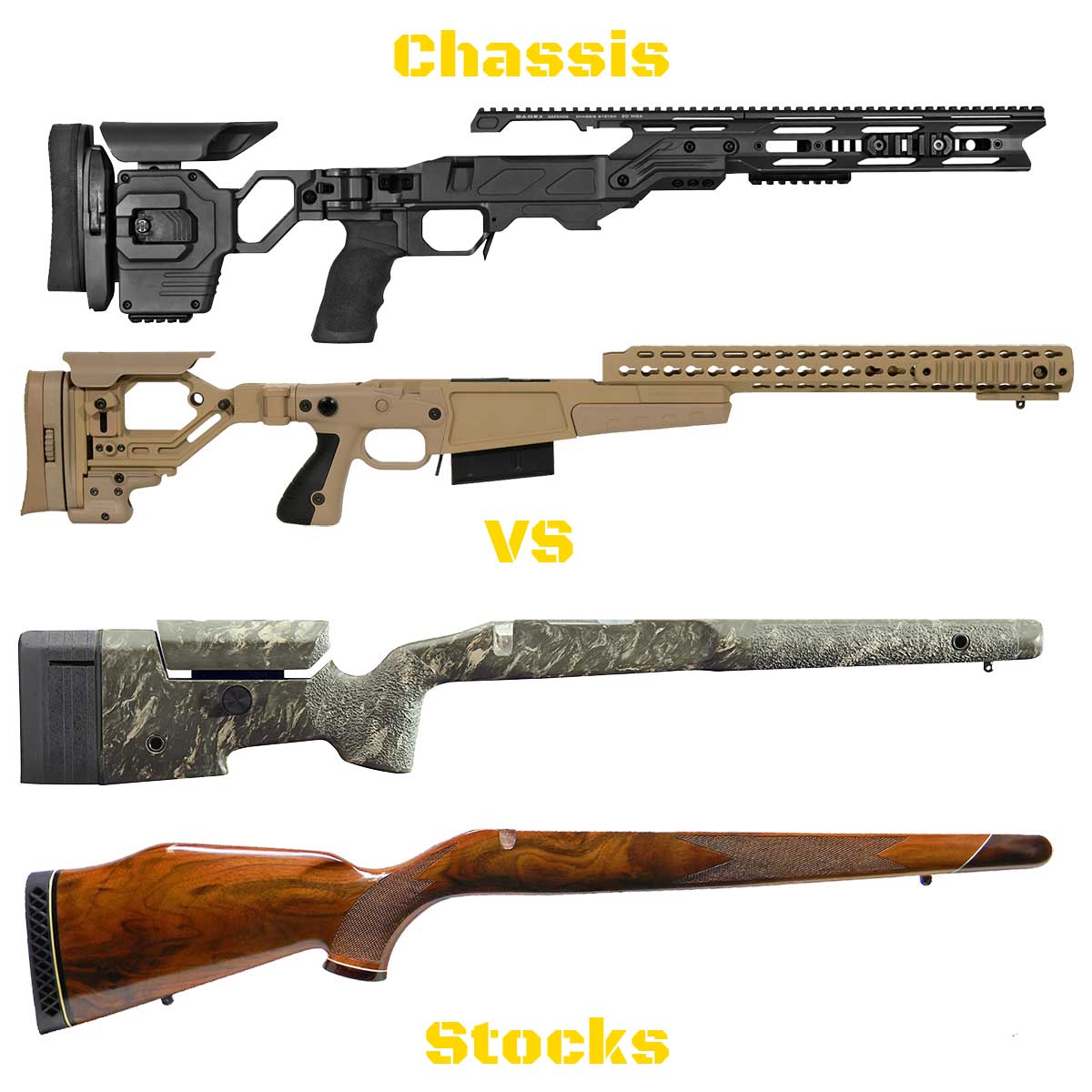 Chassis vs Stock Systems – A 2022 Guide - Gun Mann