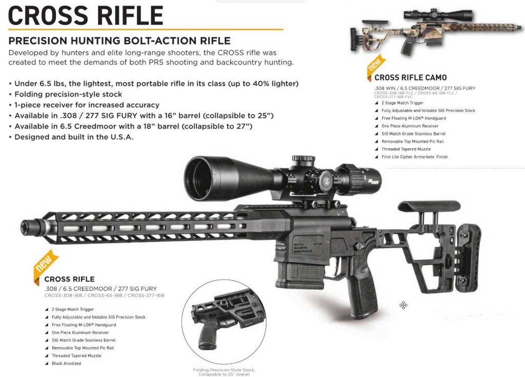 SIG SAUER CROSS RIFLE